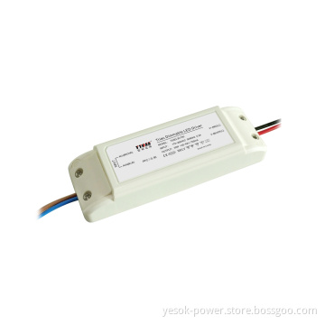 20W 30W 700mA Triac Dimmable LED Driver with 89% Efficiency 3 Year Warranty